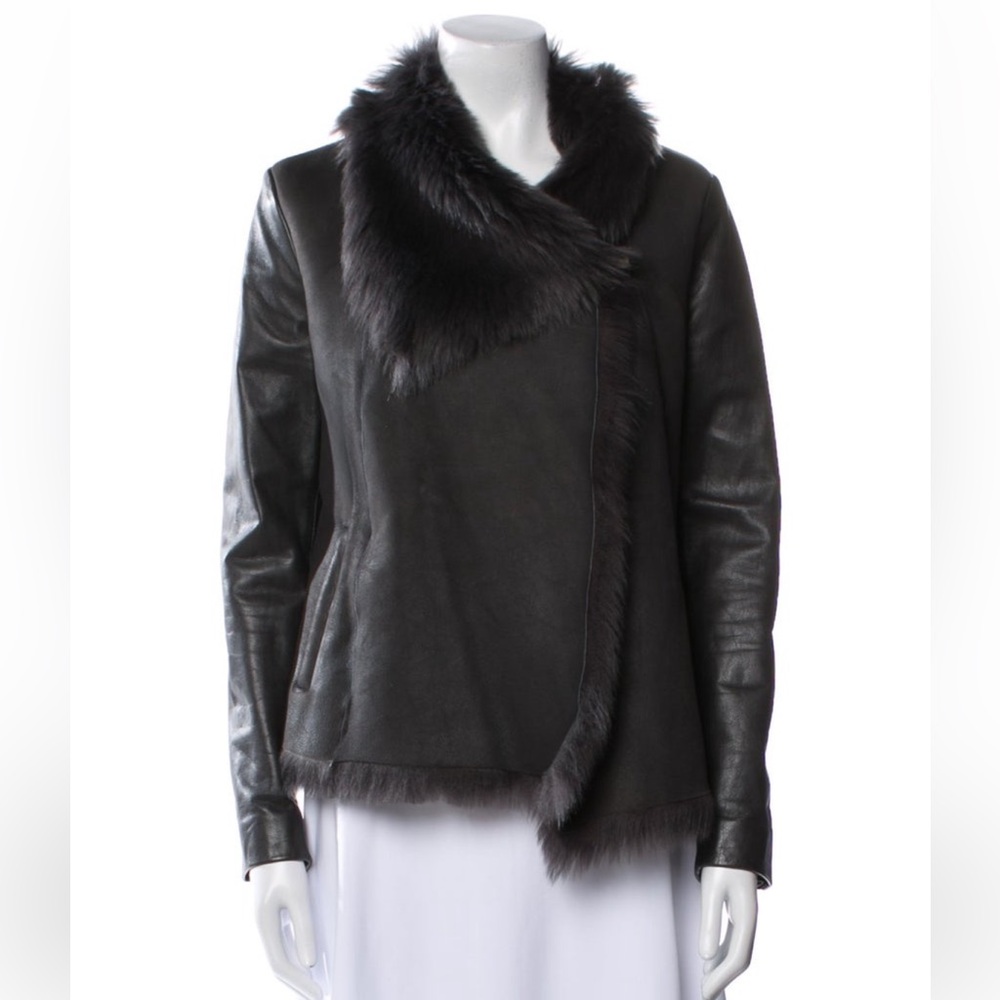 All Saints Fur trim jacket